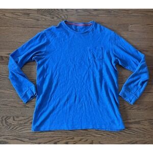 Topo Designs Blue Long Sleeve Pocket Sweater Shirt Men's‎ XL Lightweight